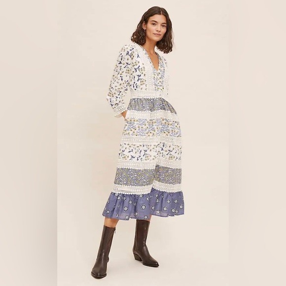 Anthropologie Dresses & Skirts - NEW Anthropologie Roberta Midi Dress Floral Bohemian